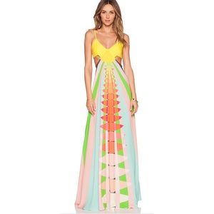 NWT Mara Hoffman Beams Cut-Out Maxi Dress Sz 2